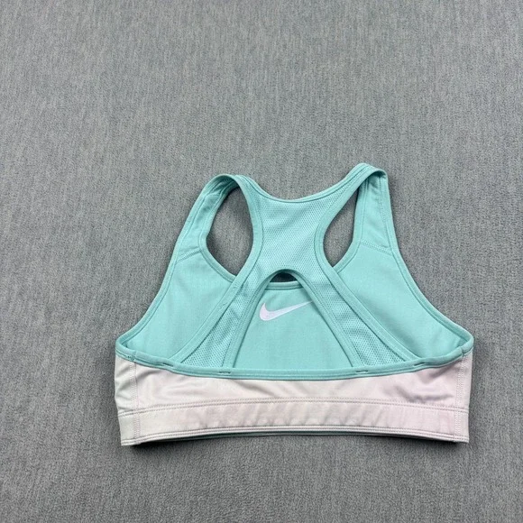 Nike Sports Bra Womens Large Green White Reversible Workout Yoga Gym Unpadded‎ - Picture 9 of 10
